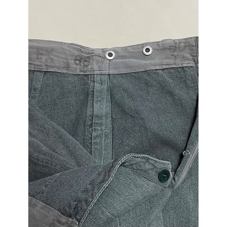 USED スイス軍　デニムワークパンツ 36/28相当　43