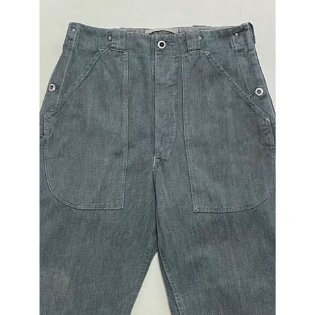 USED スイス軍　デニムワークパンツ 32/28相当 7