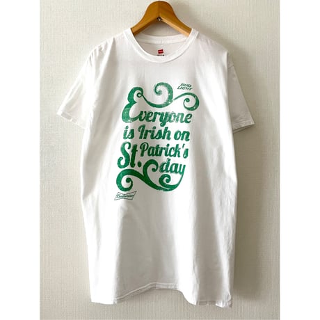 USED Budwiser St'patrick's day Tシャツ L