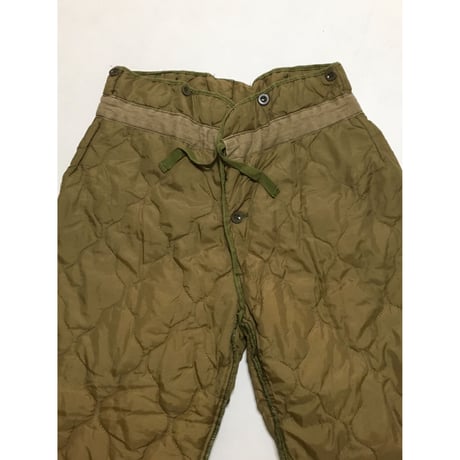 USED チェコ軍　M85 キルティングライナーパンツ　小さめサイズ　USED 美中古　8