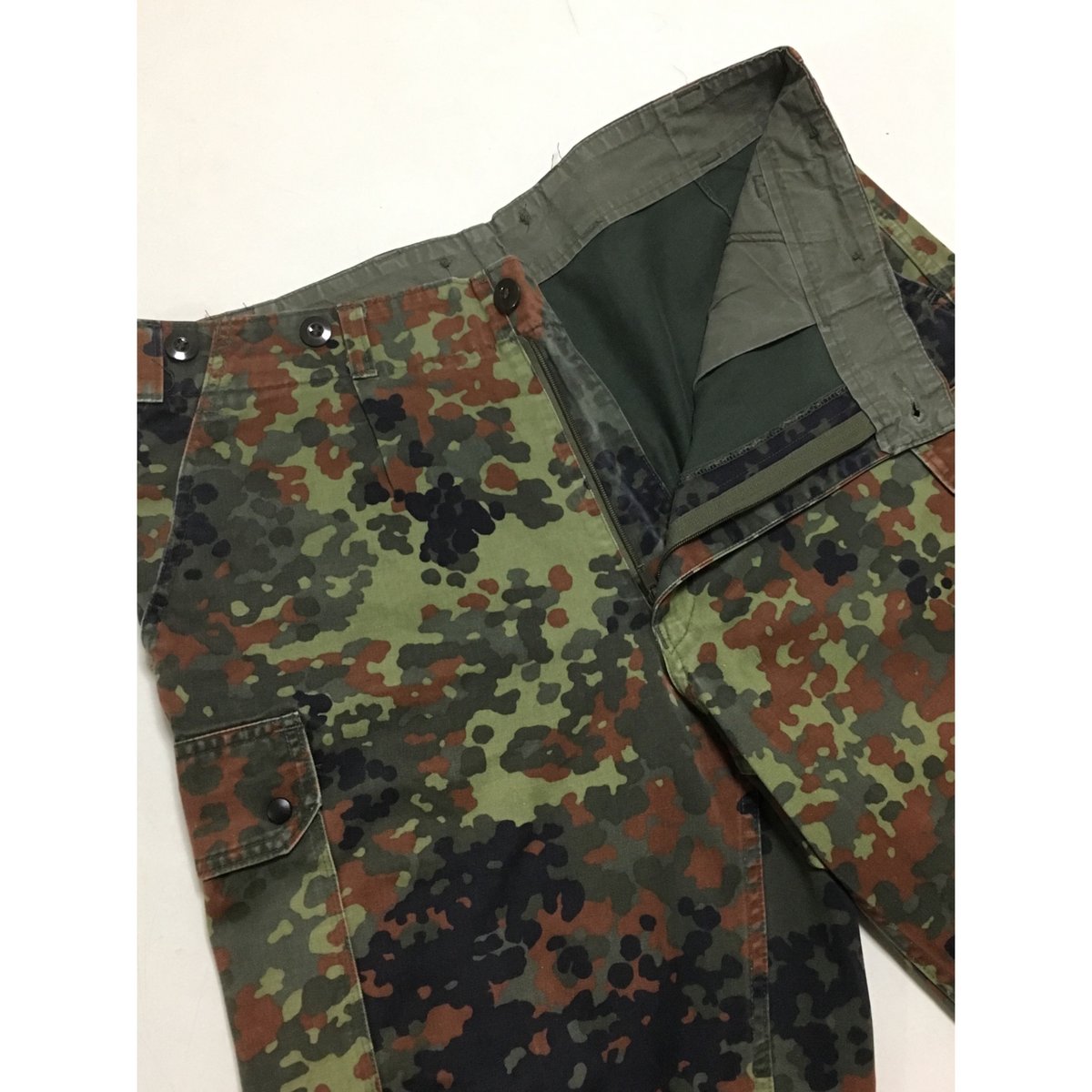 APC購入　ドイツ軍フレクターカモ　ペイントカスタム　カーゴパンツ APC購入 ドイツ軍フレクターカモ ペイントカスタム カーゴパンツ