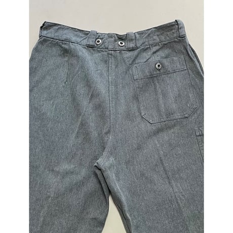 USED スイス軍　デニムワークパンツ 36/28相当 16