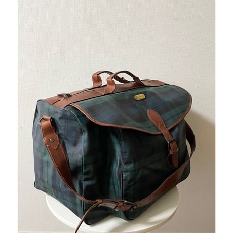 USED POLO ラルフローレン PVC/レザー　トラベルバッグ
