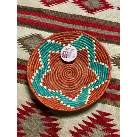 希少　ナバホ　ネイティブ柄　バスケット　天然素材　ハンドメイド　41cm 希少 ナバホ ネイティブ柄 バスケット 天然素材 ハンドメイド 41cm