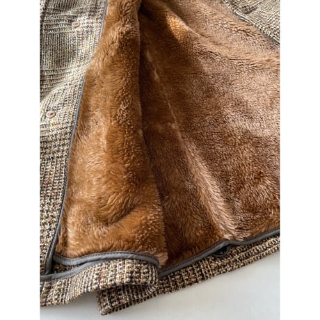 USED 70's Woolrich 裏ボアウールコート 40 グレンチェック