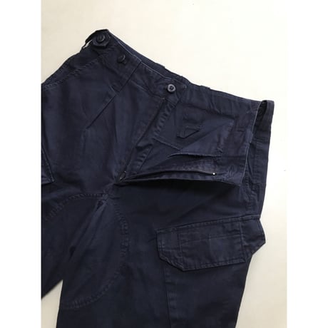 USED ロイヤルネイビー　カーゴパンツ 斜めポケット　80/84/100 イギリス軍