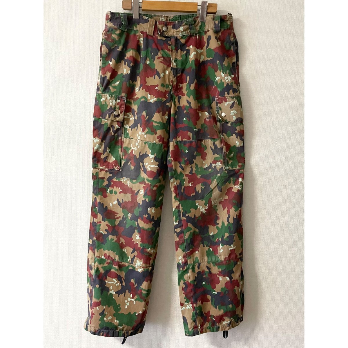 80s Swiss Army スイス軍実物 M83アルペンカモカーゴパンツ スイス軍 M-83 アルペンカモ カーゴパンツ - 古着屋