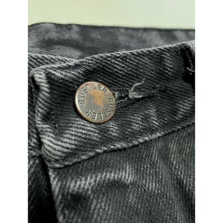 USED RUSTLER ブラックデニム 30/32