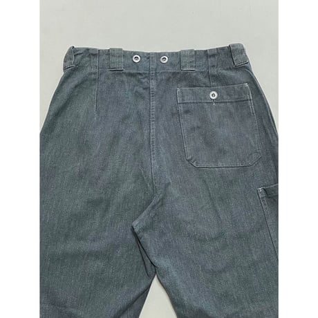 USED スイス軍　デニムワークパンツ 32/28相当 7