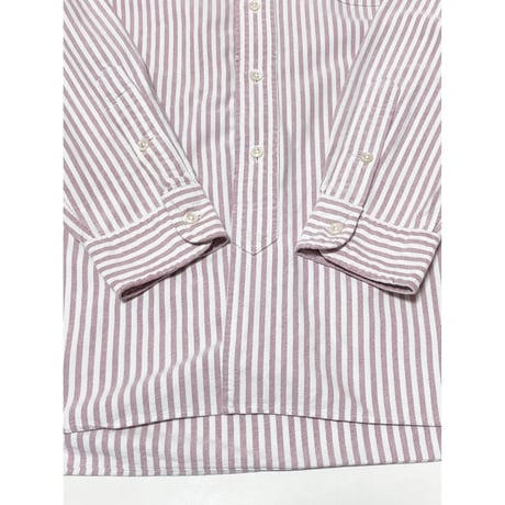 USED Ralph Lauren オックスフォードストライプボタンダウンシャツ L