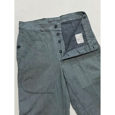 USED スイス軍　デニムワークパンツ 34/30相当 24