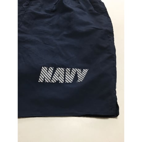 DEAD STOCK US NAVY ナイロンショートパンツ 紺　MEDIUM アメリカ製　SOFFE