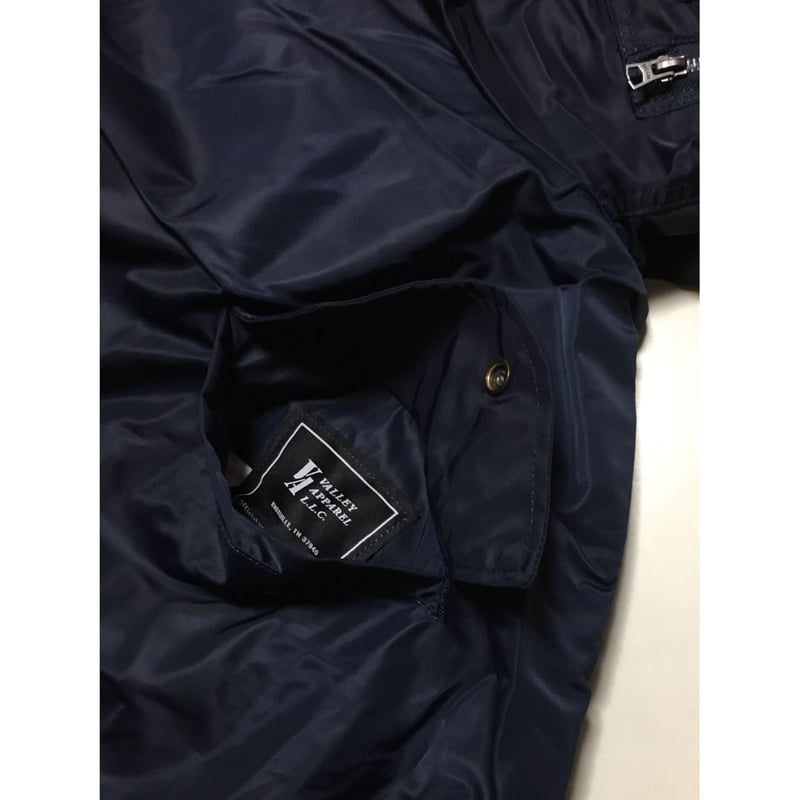 VALLEY APPAREL バレイアパレル MA-1 ネイビー Made in USA |