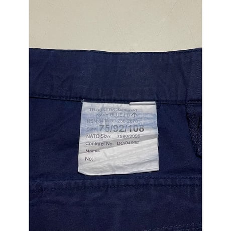 USED イギリス軍　ロイヤルネイビー　カーゴパンツ  斜めポケット 75/92/108