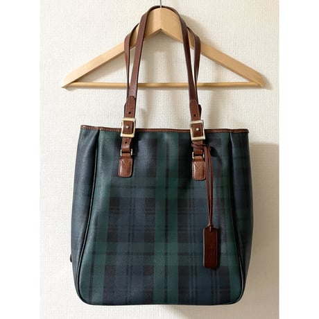 USED Ralph Lauren PVC/レザートートバッグ