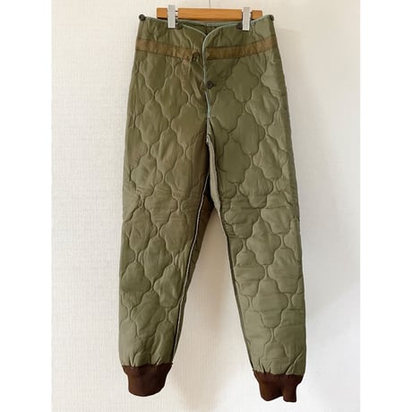 DEAD STOCK チェコ軍　キルティングライナーパンツ　小さめサイズ　デッドストック 2