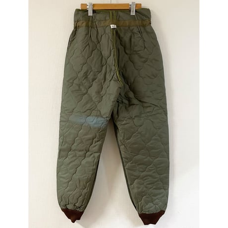 DEAD STOCK チェコ軍 M85 キルティングライナーパンツ　小さめサイズ 13