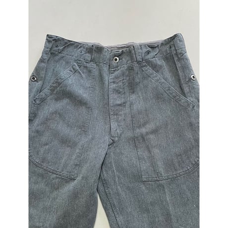 USED スイス軍　デニムワークパンツ 36/28相当 16