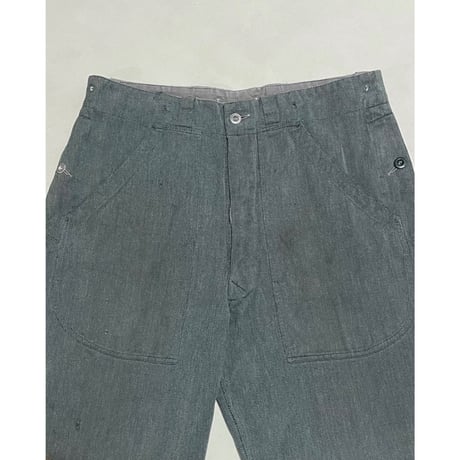 USED スイス軍　デニムワークパンツ 36/30相当 47