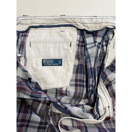 USED POLO ラルフローレン マドラスチェック　ショートパンツ　美品