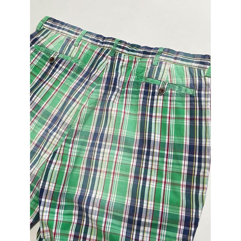 USED POLO ラルフローレン マドラスチェックショートパンツ 38 USED POLO ラルフローレン マドラスチェックショートパンツ 38