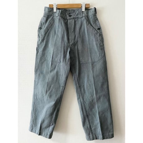 USED 80's スイス軍　デニムワークパンツ 45/72