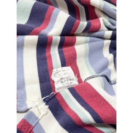 USED 90's POLOラルフローレン ボーダーポロシャツ　ボーイズ160