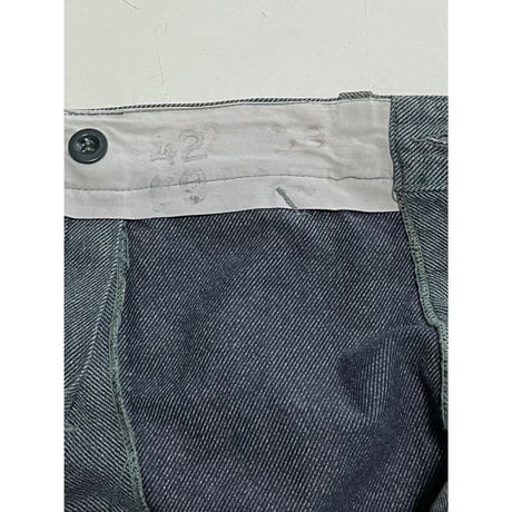 USED スイス軍　デニムワークパンツ 32/28相当 63