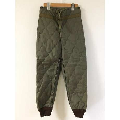 デッドストック チェコ軍　M85 キルティングライナーパンツ　VINTAGE 小さめサイズ　2