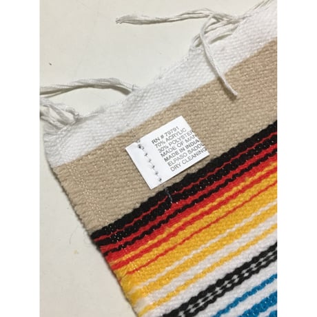 エルパソサドルブランケット サラペ ランチョンマットBEIGE