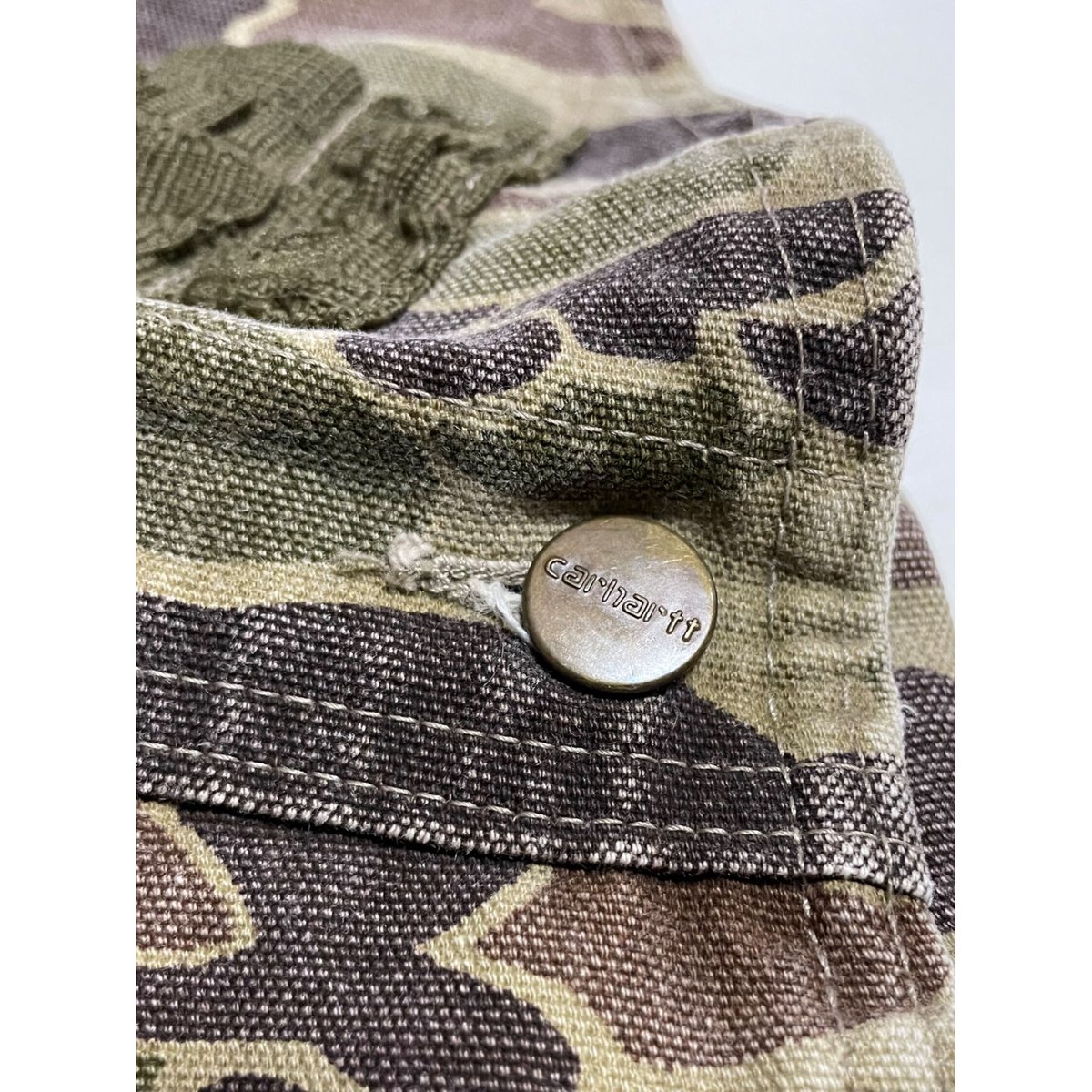 USED 80's carhartt ダックハンターカモ オーバーオール 34/30