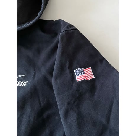 USED USA製 carhartt アクティブパーカー　中サーマル　黒 3XL