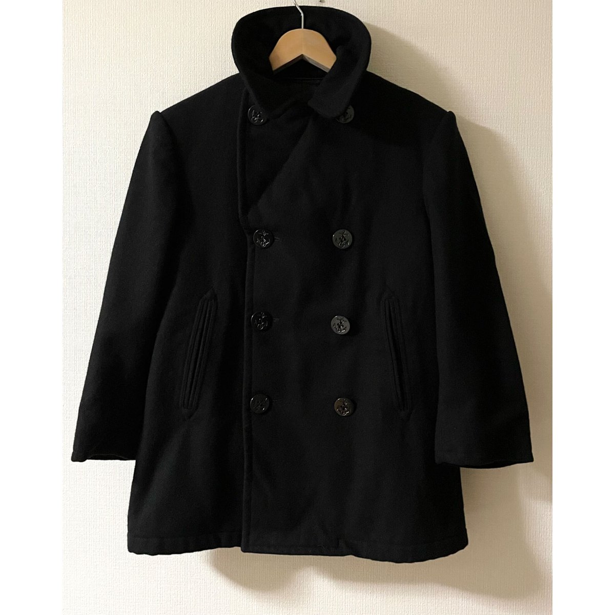 US NAVY 60年代 Pコート 36R ネイビー　ウール US NAVY(米海軍) Pコート(60年代初期) /1961年/40R/実物・極上