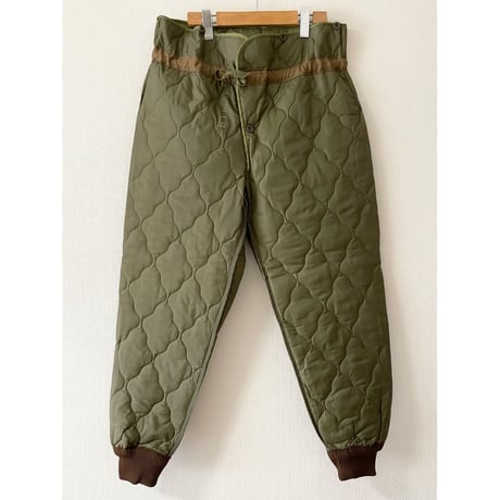DEAD STOCK チェコ軍 M85 キルティングライナーパンツ 1-50