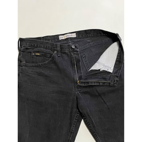 USED Lee ブラックデニム REGULAR FIT 36/32