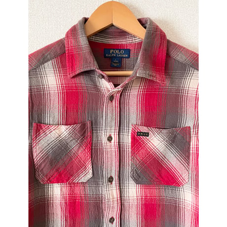 USED POLOラルフローレン ボーイズ　ネルシャツ L(14-16)
