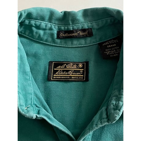 USED 90's アメリカ製　EDDIE BAUER ツイルシャツ L