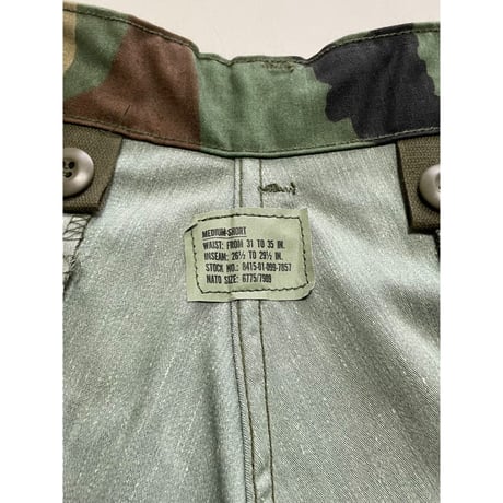 DEAD STOCK US ARMY M65カーゴパンツ ウッドランド　MEDIUM-SHORT  デッドストック