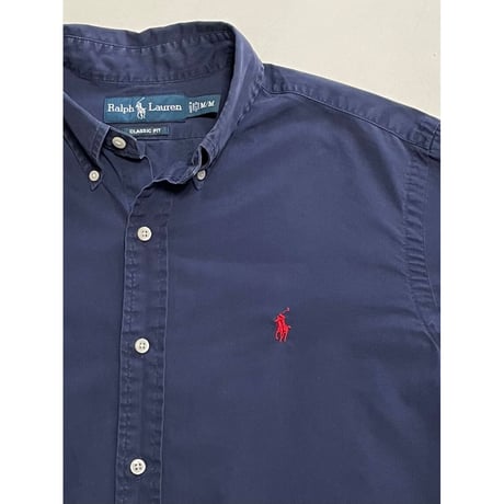 USED Ralph Lauren ボタンダウンシャツ CLASSIC FIT ブロード　M