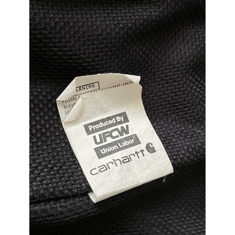 USED USA製 carhartt アクティブパーカー　中サーマル　黒 3XL