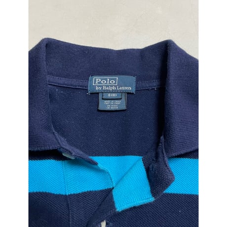 USED POLO ラルフローレン ボーイズボーダーポロシャツ S