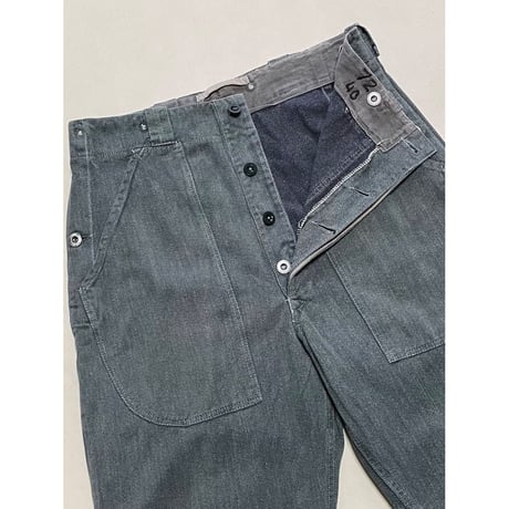 USED スイス軍　デニムワークパンツ 32/28相当 7