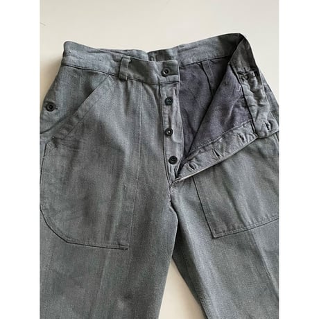 USED スイス軍　デニムワークパンツ 45/72