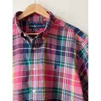 USED POLO ラルフローレン CLASSIC FIT マドラスチェック XL
