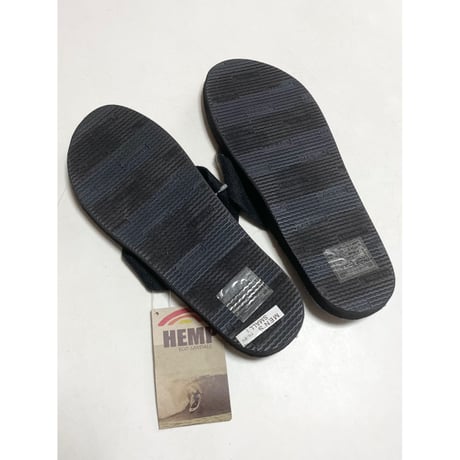 RAINBOW SANDALS メンズ HEMP 黒　SMALL