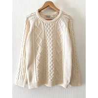 USED LL Bean レディース　ケーブルニット XL