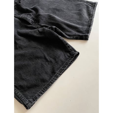 USED Wrangler ブラックデニムショートパンツ 36