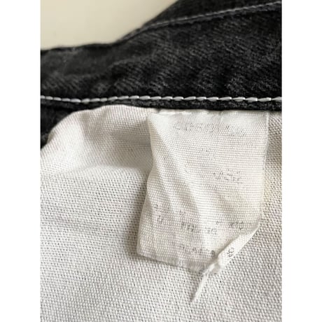 USED Wrangler ブラックデニムショートパンツ 36
