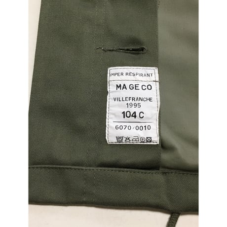 VINTAGE フランス軍　F2パーカー104C USED マイクロパーカー