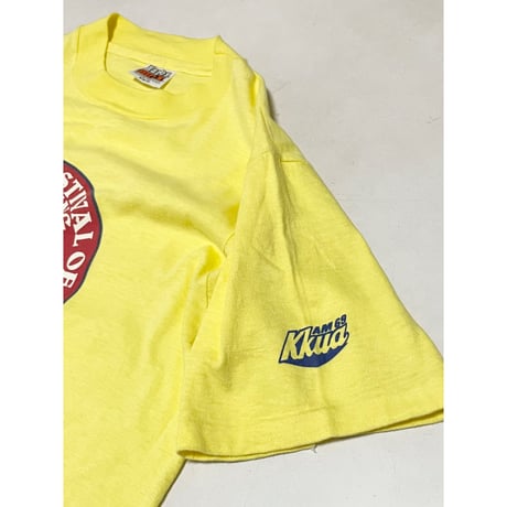 USED 80's USA製 HANES BEEFY ホノルルマラソンTシャツ　M